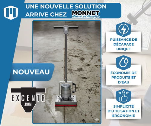 Monnet Mat&eacute;riel de Nettoyage, revendeur officiel de la marque Excentr en Is&egrave;re et Rh&ocirc;ne-Alpes !